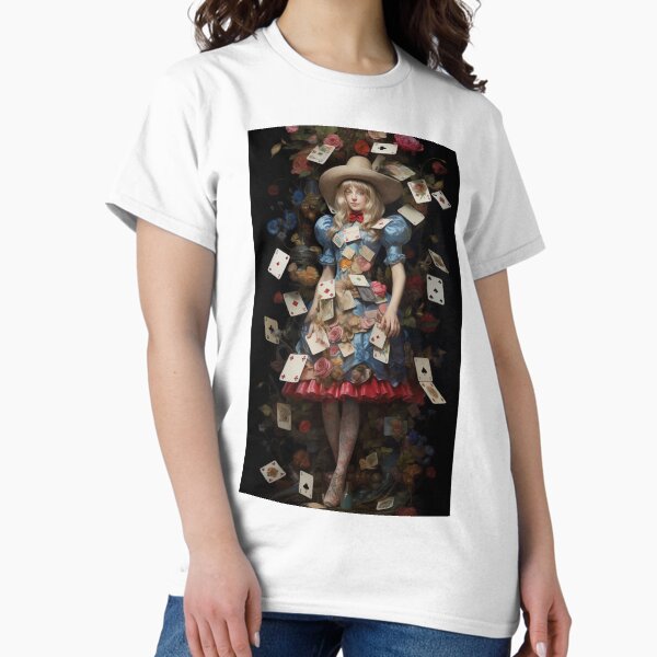 Vista previa del artículo con la obra «Alicia en el pais de las maravillas tarot surrealismo», diseñado y vendido por Baba  Yaga's Cards.