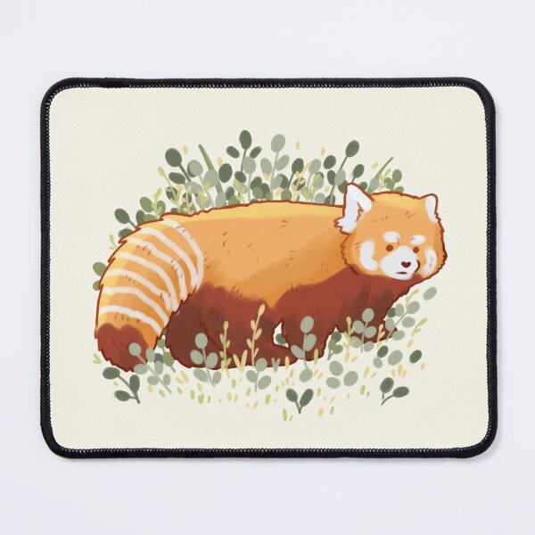 Item preview, Cute Red panda and plants  designed and sold by Mayarart.