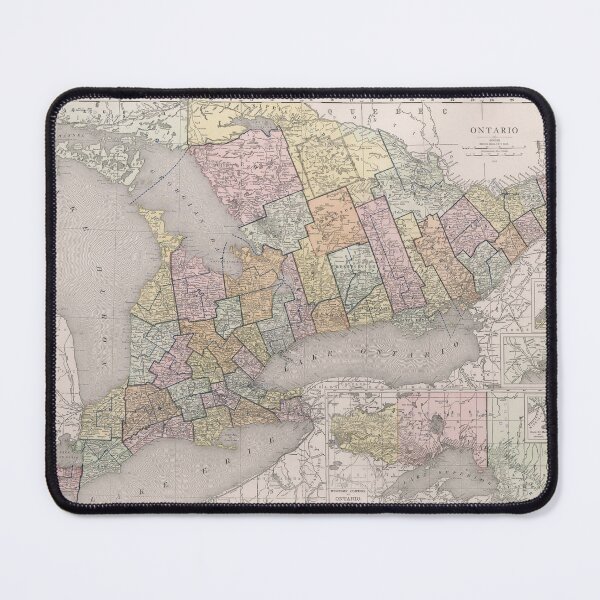 Item preview, Vintage Map of Ontario (1912) designed and sold by BravuraMedia.