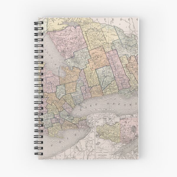 Item preview, Vintage Map of Ontario (1912) designed and sold by BravuraMedia.