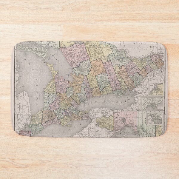 Item preview, Vintage Map of Ontario (1912) designed and sold by BravuraMedia.