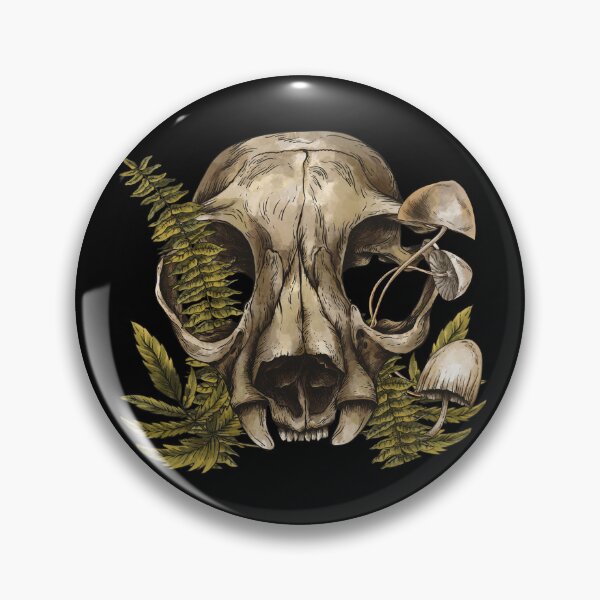Item preview, Cráneo en Helechos Champiñones Naturaleza Goblincore designed and sold by MiracleMart.