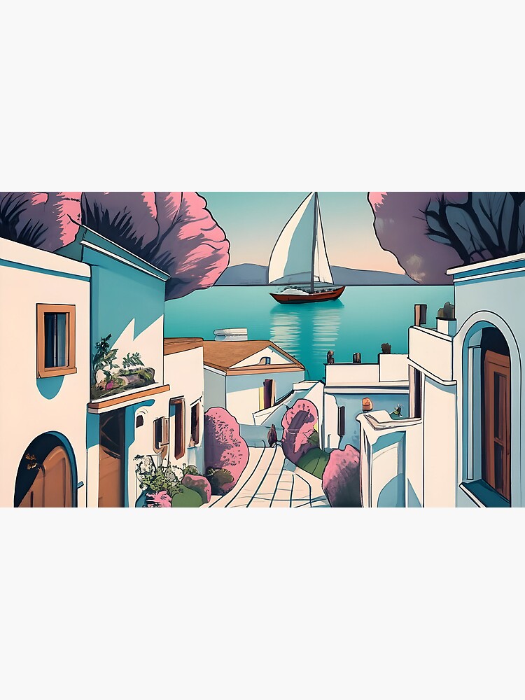 Thumbnail 4 of 4, Coffee Mug, Old Traditional Greece Cycladic homes designed and sold by Patricks-Art.
