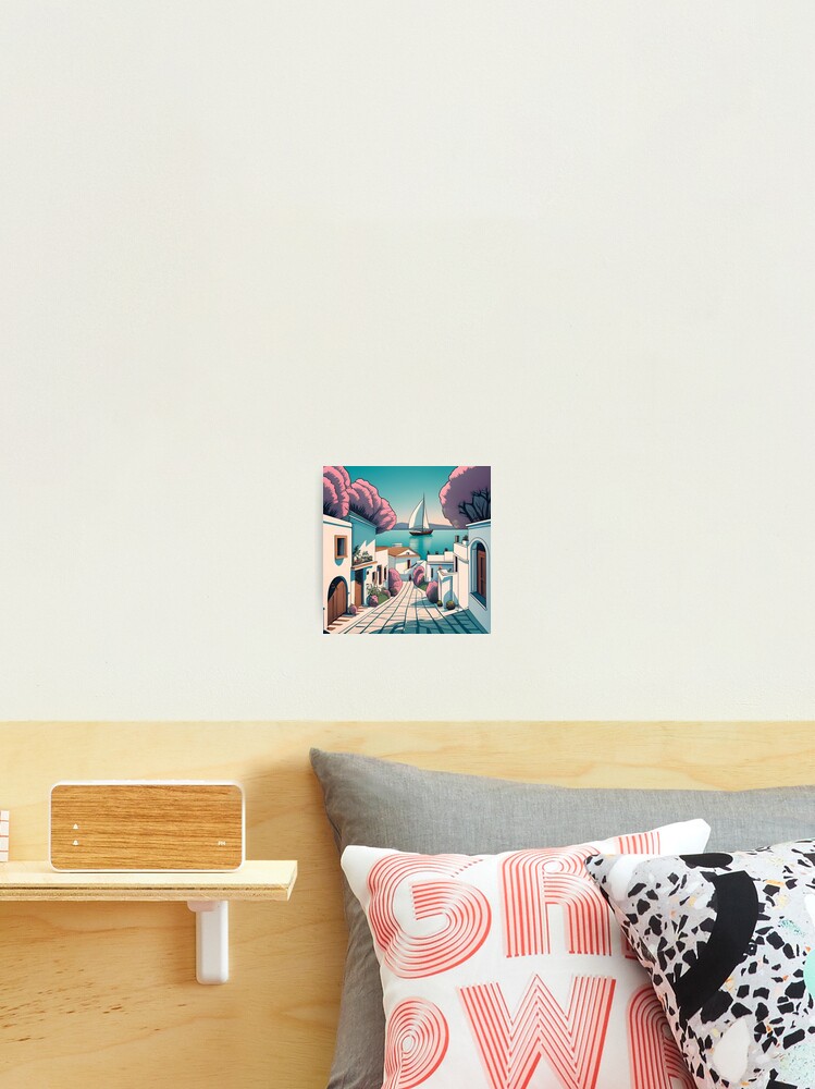 Thumbnail 2 of 3, Photographic Print, Old Traditional Greece Cycladic homes designed and sold by Patricks-Art.