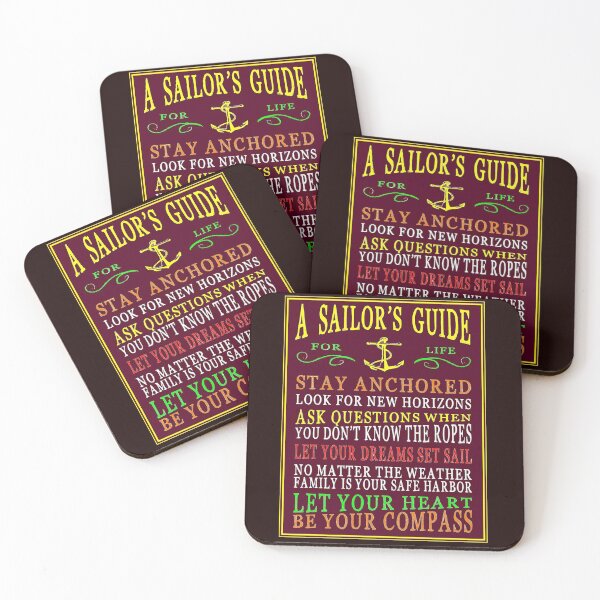 Artikelvorschau, SAILORS GUIDE: Vintage Sprüche Zeichen drucken entworfen und verkauft von posterbobs.