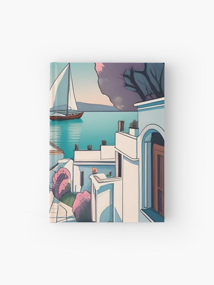 Thumbnail 1 of 3, Journal, Old Traditional Greece Cycladic homes designed and sold by Patricks-Art.