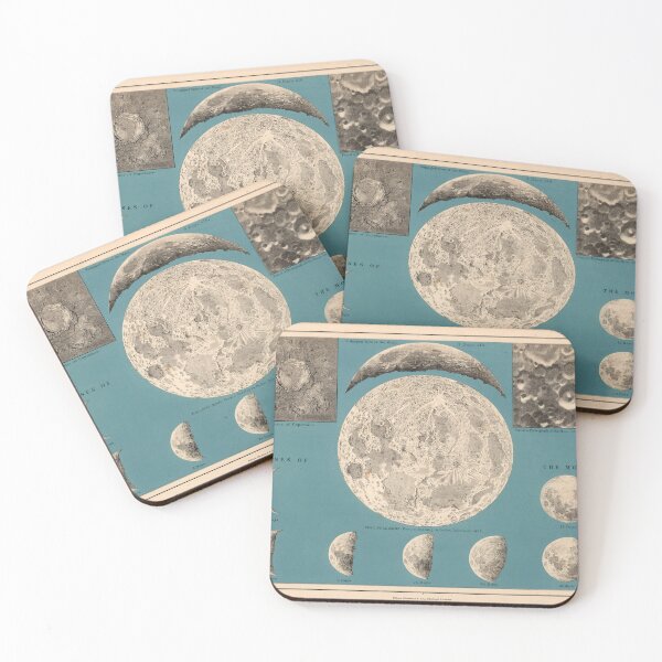 Item preview, Vintage Map of the Moon (1869) designed and sold by BravuraMedia.