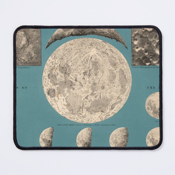 Item preview, Vintage Map of the Moon (1869) designed and sold by BravuraMedia.