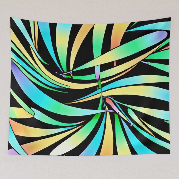 Item preview, Colorful Neon Glow Dance Pattern designed and sold by Health And Fitness Posts e-Store.