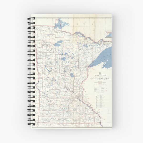 Item preview, Vintage Map of Minnesota (1953) designed and sold by BravuraMedia.