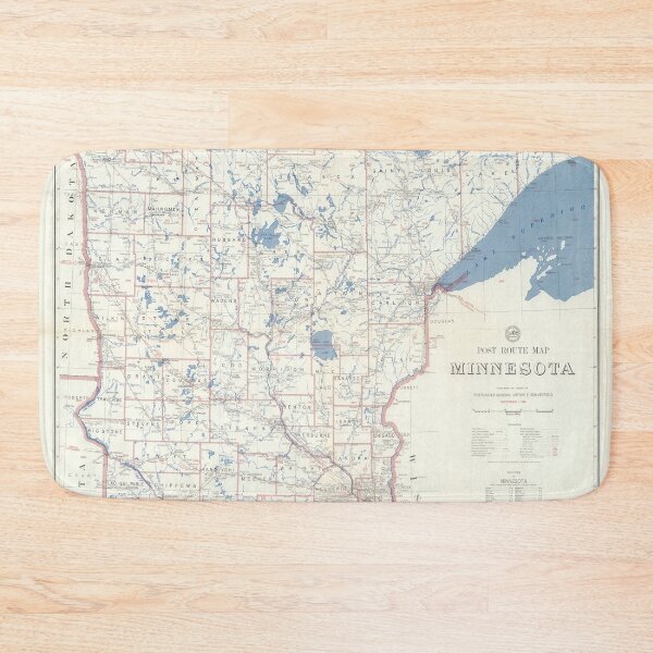 Item preview, Vintage Map of Minnesota (1953) designed and sold by BravuraMedia.