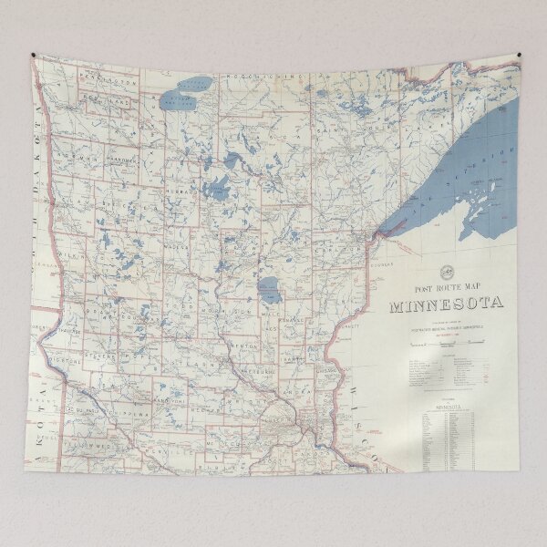Item preview, Vintage Map of Minnesota (1953) designed and sold by BravuraMedia.