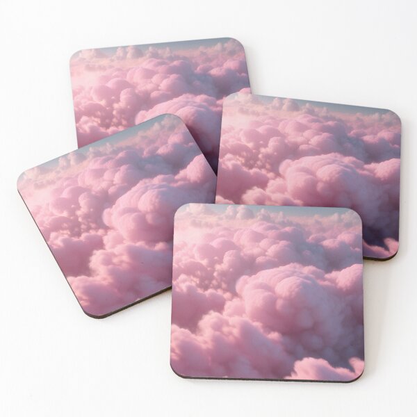 Item preview, Cotton Candy Pink Fairy Floss Aesthetic Clouds designed and sold by wtfbba.