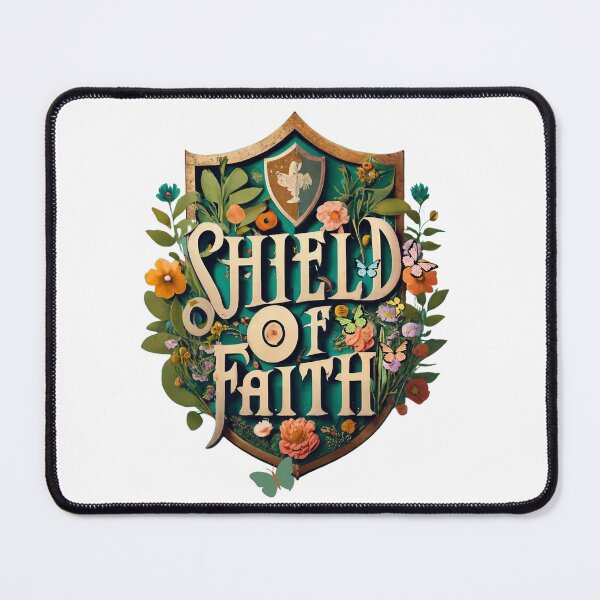 Item preview, Sheild of Faith, Flowery and Butterfly Art designed and sold by Faithloveshop.