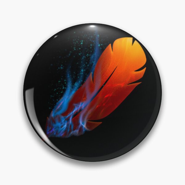 Item preview, Red Feather with Blue Fire - DabiHawks - Feathers On Fire designed and sold by Aryn-Singer.