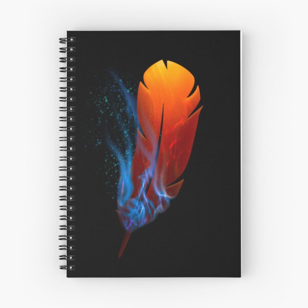 Item preview, Red Feather with Blue Fire - DabiHawks - Feathers On Fire designed and sold by Aryn-Singer.