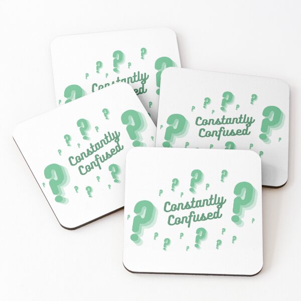 Item preview, Constantly confused funny quote question mark design designed and sold by ModernAndFunky.