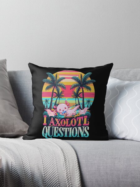 Vista previa del artículo con la obra «I Preguntas sobre Axolotl, preguntas sobre ajolotes, Vintage Retro I Preguntas sobre Axolotl - Axolotl divertido Mamá Papá Tendencias científicas», diseñado y vendido por ZingZone.