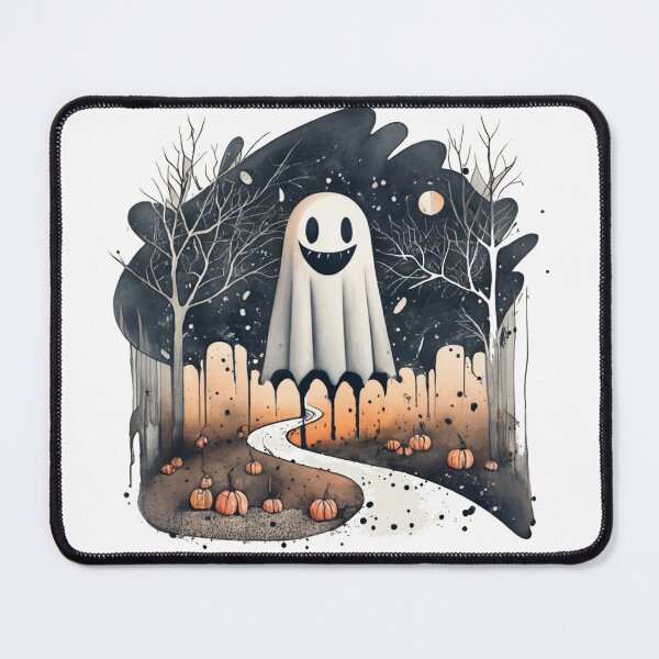 Item preview, Cute Ghost T-Shirt and gifts: Mischievous Grin and Eerie Light designed and sold by damiang.