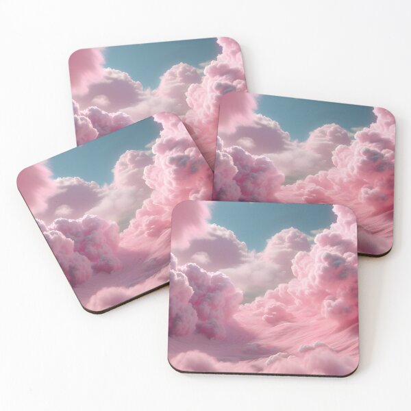Item preview, Cotton Candy Fairy Floss Pink Aesthetic Clouds designed and sold by wtfbba.