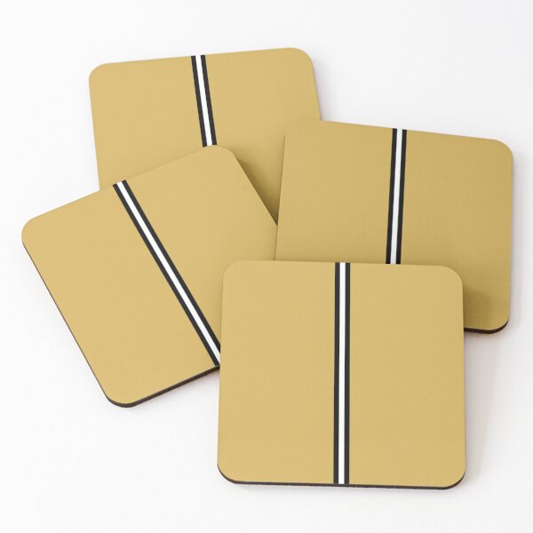 Item preview, GOLD, BLACK & WHITE Central Vertical 3 STRIPES designed and sold by RachelMacht.