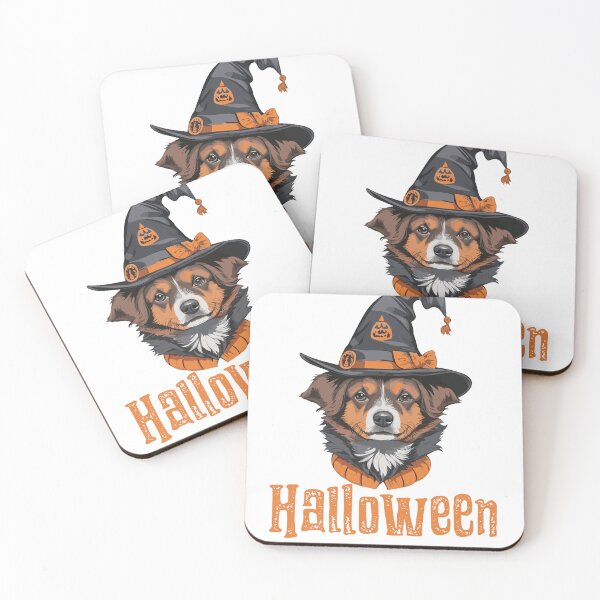 Item preview, Halloween Dog Celebrating Halloween Wearing a Hat  designed and sold by Latmassology.