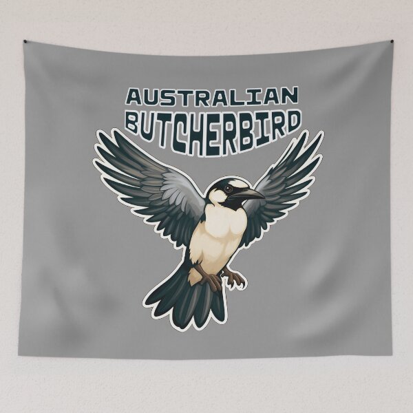 Item preview, Australian butcherbird designed and sold by GediaPrints.