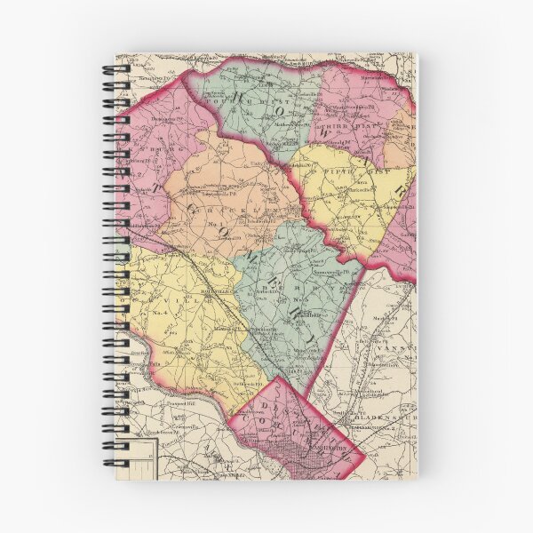 Item preview, Mapa antiguo de Montgomery y el condado de Howard MD (1873) designed and sold by BravuraMedia.