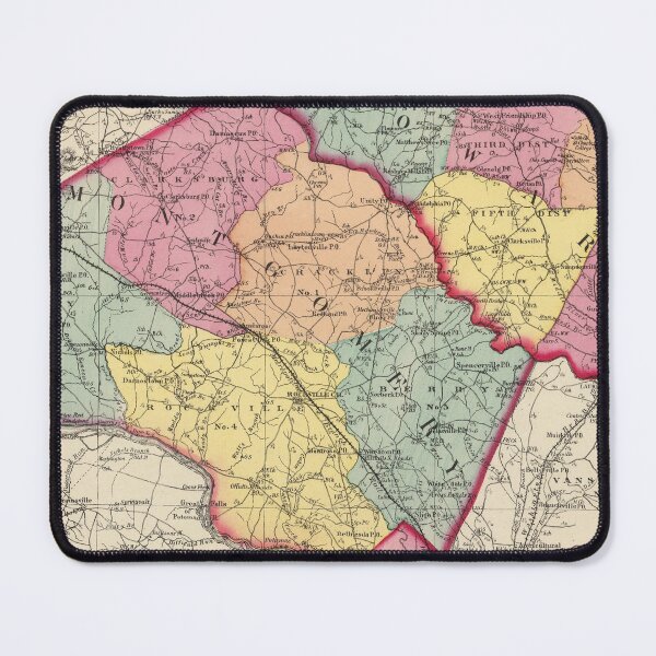 Item preview, Vintage Map of Montgomery and Howard County MD (1873) designed and sold by BravuraMedia.