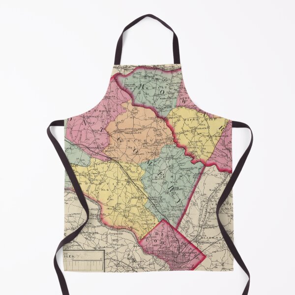 Item preview, Vintage Map of Montgomery and Howard County MD (1873) designed and sold by BravuraMedia.