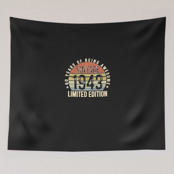 Item preview, 80 Years Of Being Awesome Vintage 1943 Limited Edition designed and sold by LelianaaDrumm.