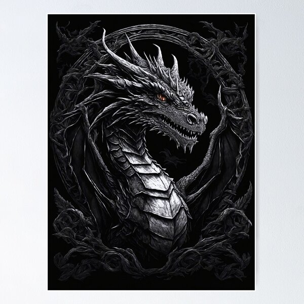 Item preview, Here They Be Dragons designed and sold by RailtonArt.