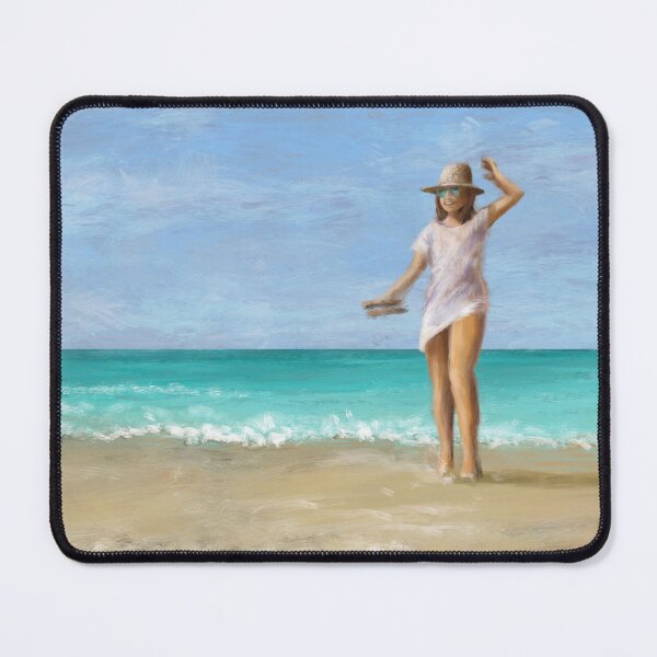 Item preview, The GIrl On The Beach designed and sold by TheArtCave.