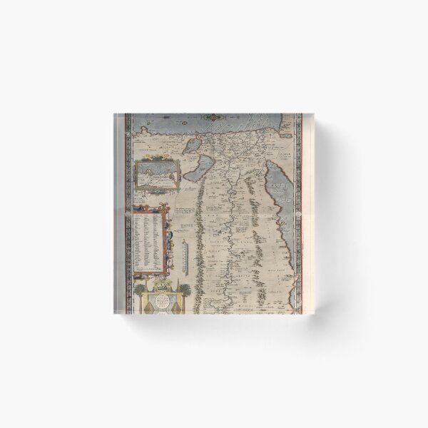 Item preview, Vintage Map of Egypt (1592) designed and sold by BravuraMedia.