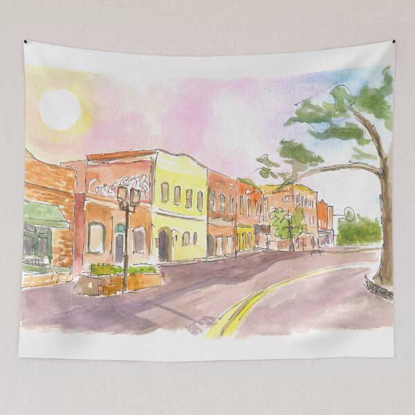 Item preview, Fernandina Historic District on Lovely Amelia Island Florida designed and sold by artshop77.
