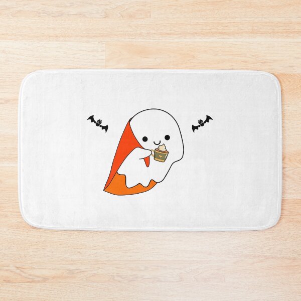 Item preview, Smiling ghost with coffee designed and sold by MyFluffyCloud.