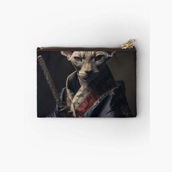 Item preview, Sphynx cat portrait like a samurai designed and sold by Cocco Banana.
