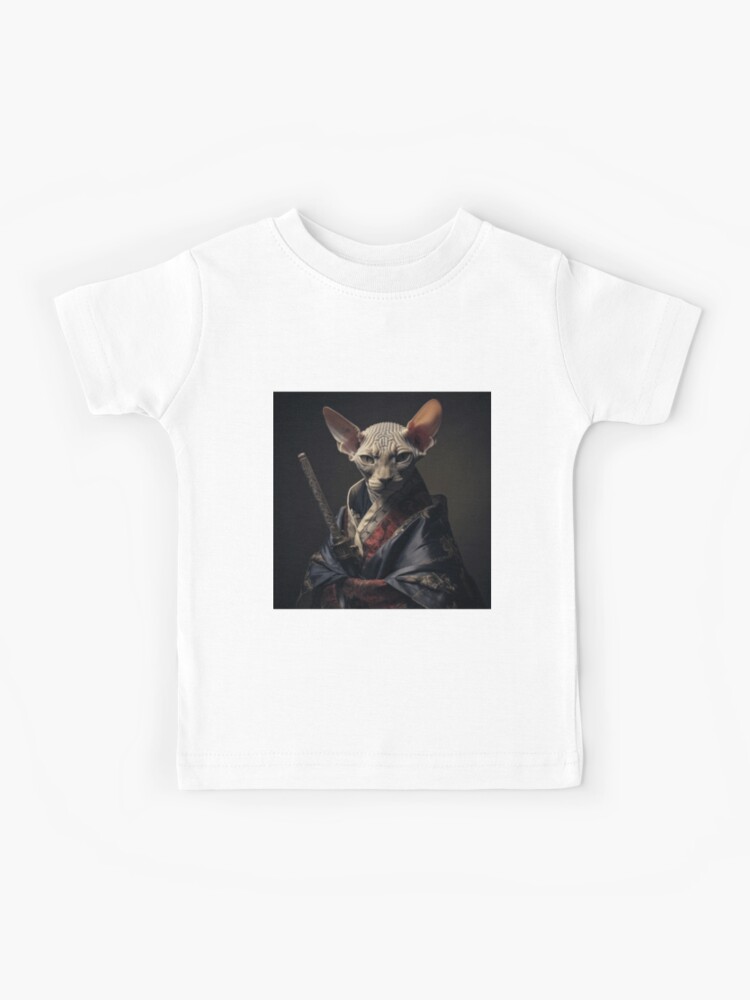 White Sphynx Cat In Breast Pocket T-Shirt White Sphynx Cat In Breast Pocket T-Shirt