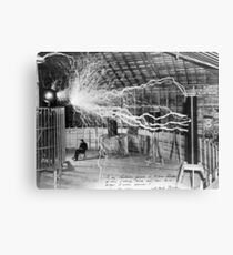 Nikola Tesla Electricity Canvas Print