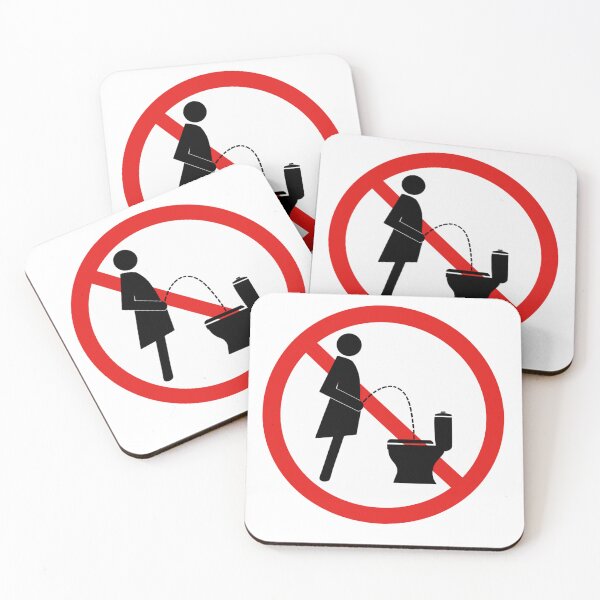 Item preview, Female only Bathroom warning sign  designed and sold by SinKillerShop.