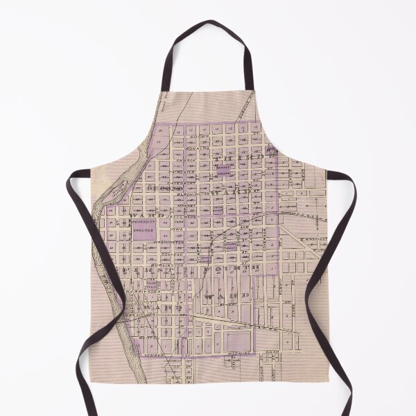 Item preview, Vintage Map of Iowa City IA (1875) designed and sold by BravuraMedia.