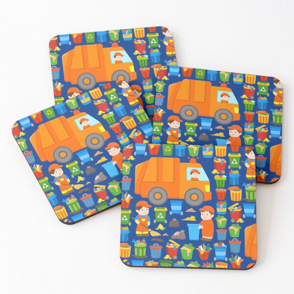 Item preview, Garbage Collection Truck Refuse Collectors City Cleaner Trash Cans designed and sold by samshirts.