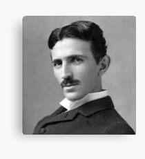 Nikola Tesla Portrait Canvas Print