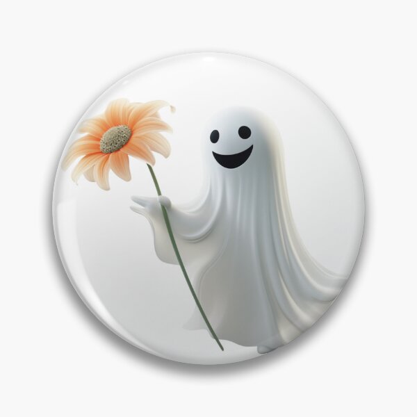 Item preview, Cute ghost with flower designed and sold by PrzemekJAS.