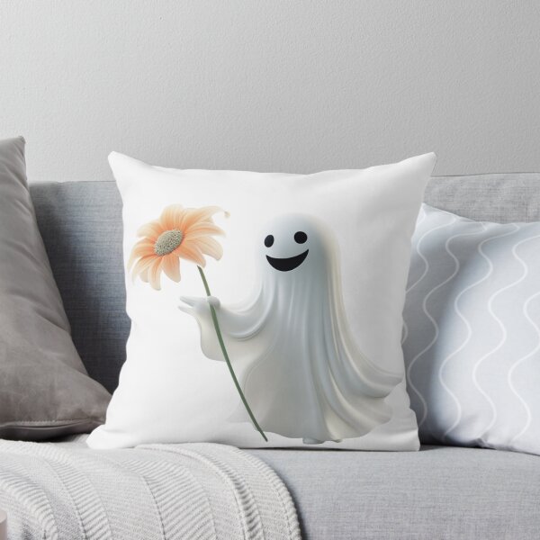 Item preview, Cute ghost with flower designed and sold by PrzemekJAS.