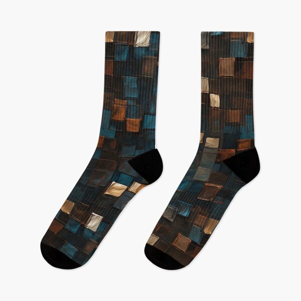 Item preview, Blue and Brown Tile Pattern designed and sold by Immarcescible.