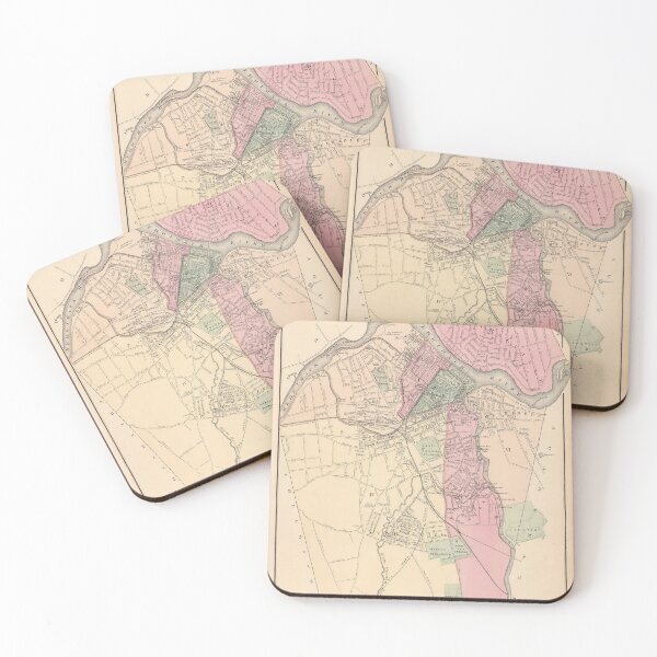 Item preview, Vintage Map of Lowell MA (1871) designed and sold by BravuraMedia.