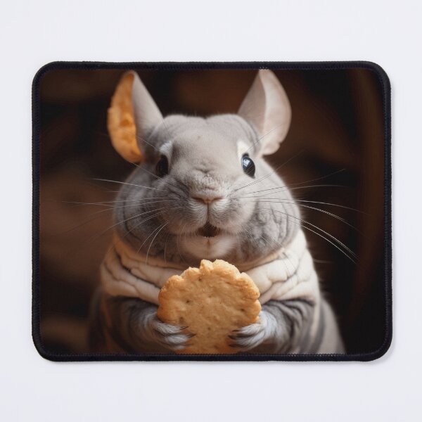 Item preview, Cute chinchilla an his choco biscuit designed and sold by Cocco Banana.