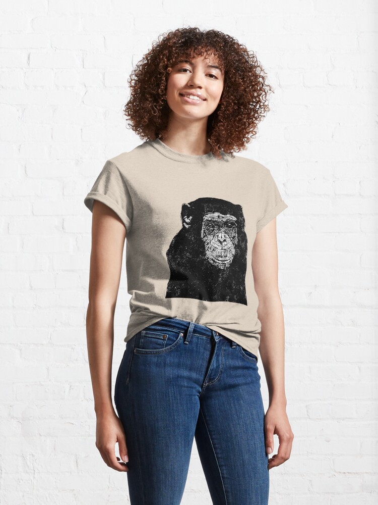 Discover Bonobo linocut Classic T-Shirt
