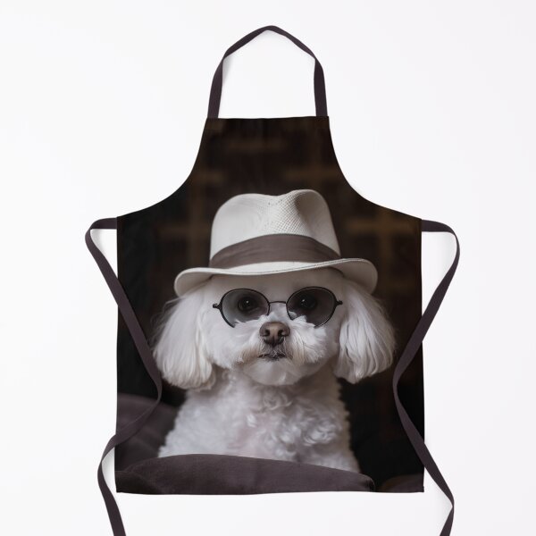 Item preview, Cute Bichon Frise with hat and glasses designed and sold by Cocco Banana.